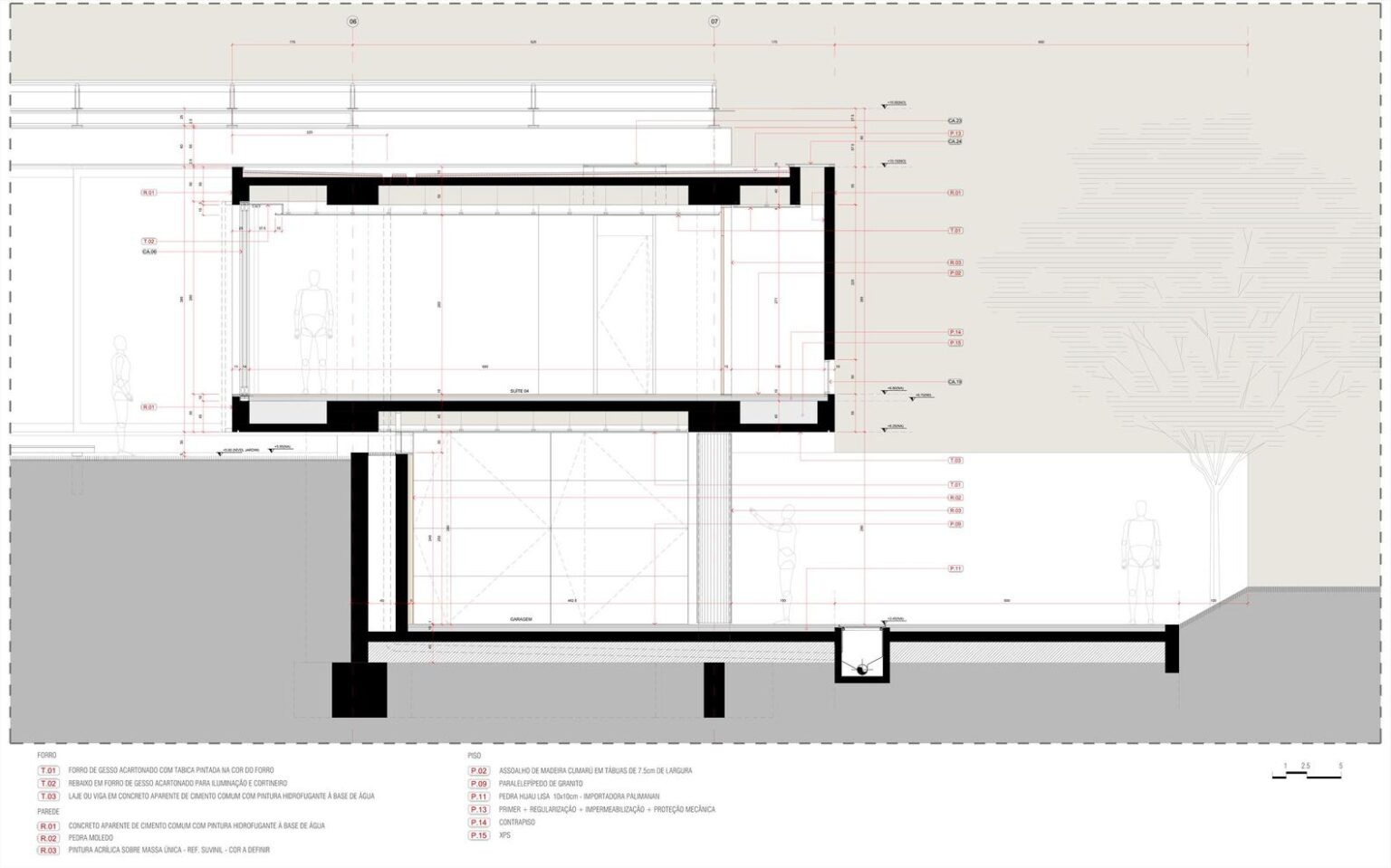 Corte - Residência W270 / São Paulo Arquitetos + Fabio Jorge Arquitetura